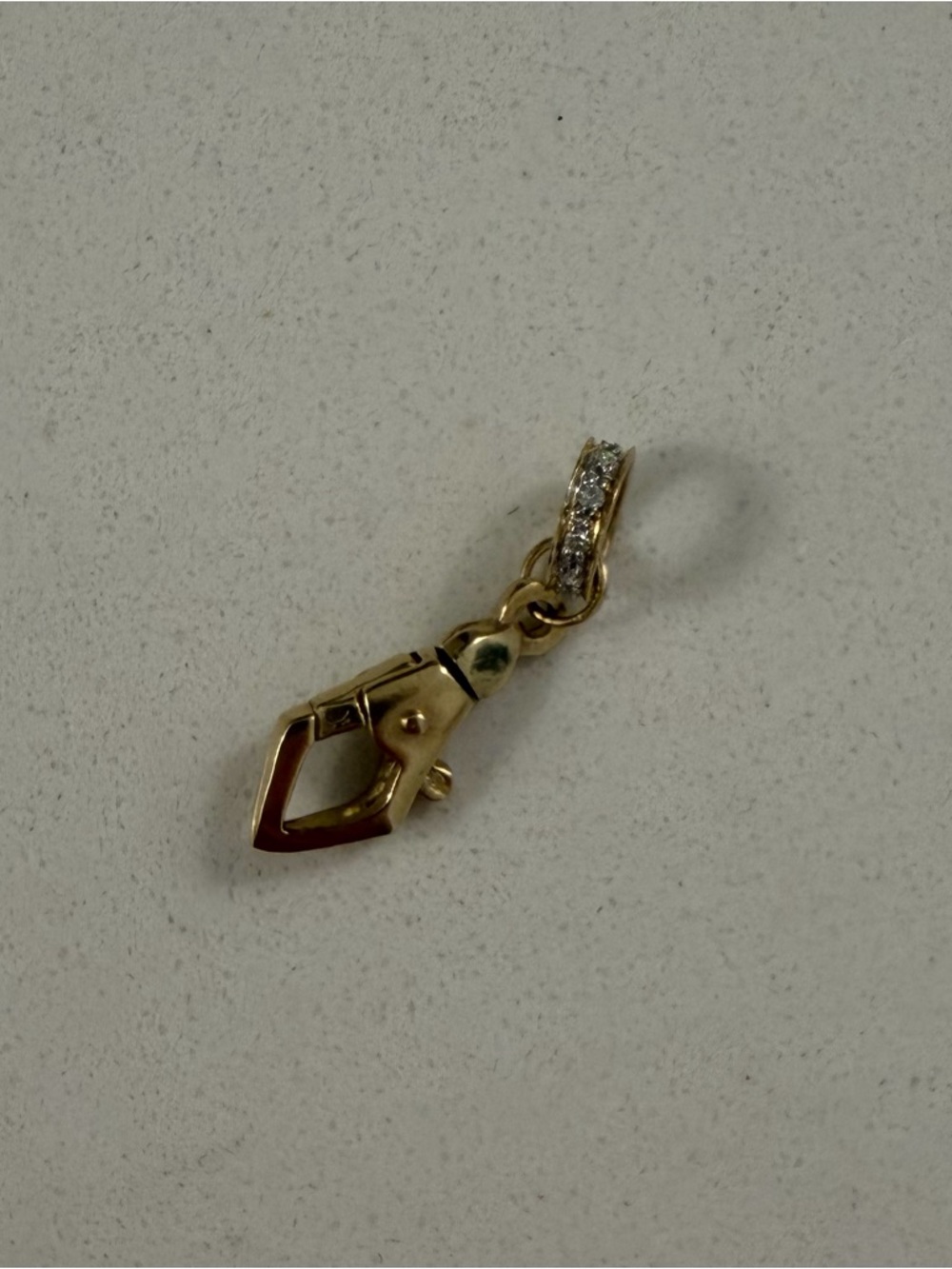 Odeur D’or 14k Diamond Pointer Clasp Charm - Picture 5 of 6